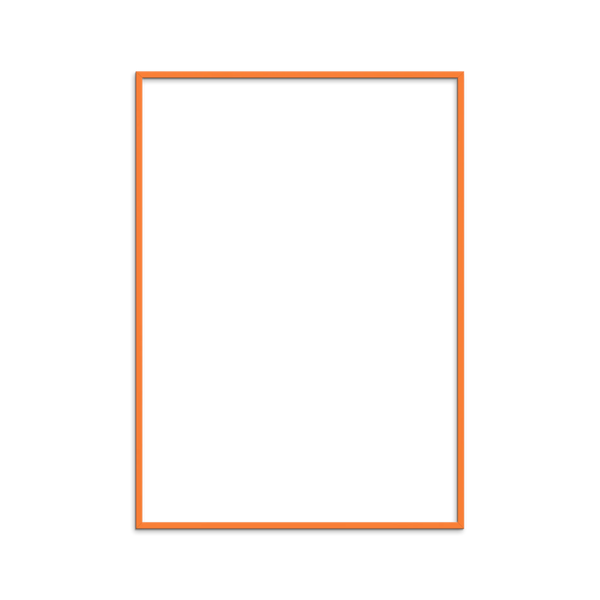 Orange Wood Frame