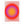 Ring of Trouble minimalist Danish art poster with soft red, purple and yellow gradients on enhanced matte paper