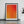 Flaming Fade minimalist Danish art poster with soft red gradients on enhanced matte paper. Framed poster.